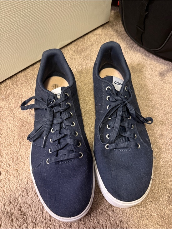 adidas Other - adidas Navy Canvas Low-Top Lace-Up Sneakers